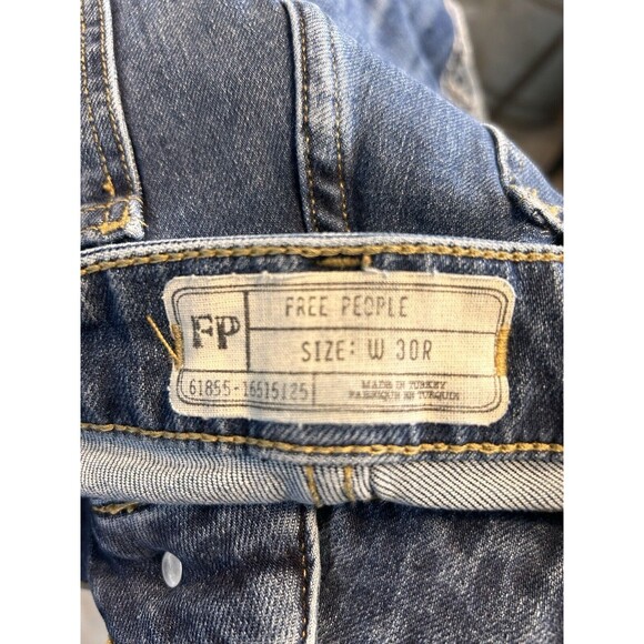 Free People Bootcut Jeans 61855-165151125 Bootcut Crop Raw Hem Size 30 - Picture 3 of 6